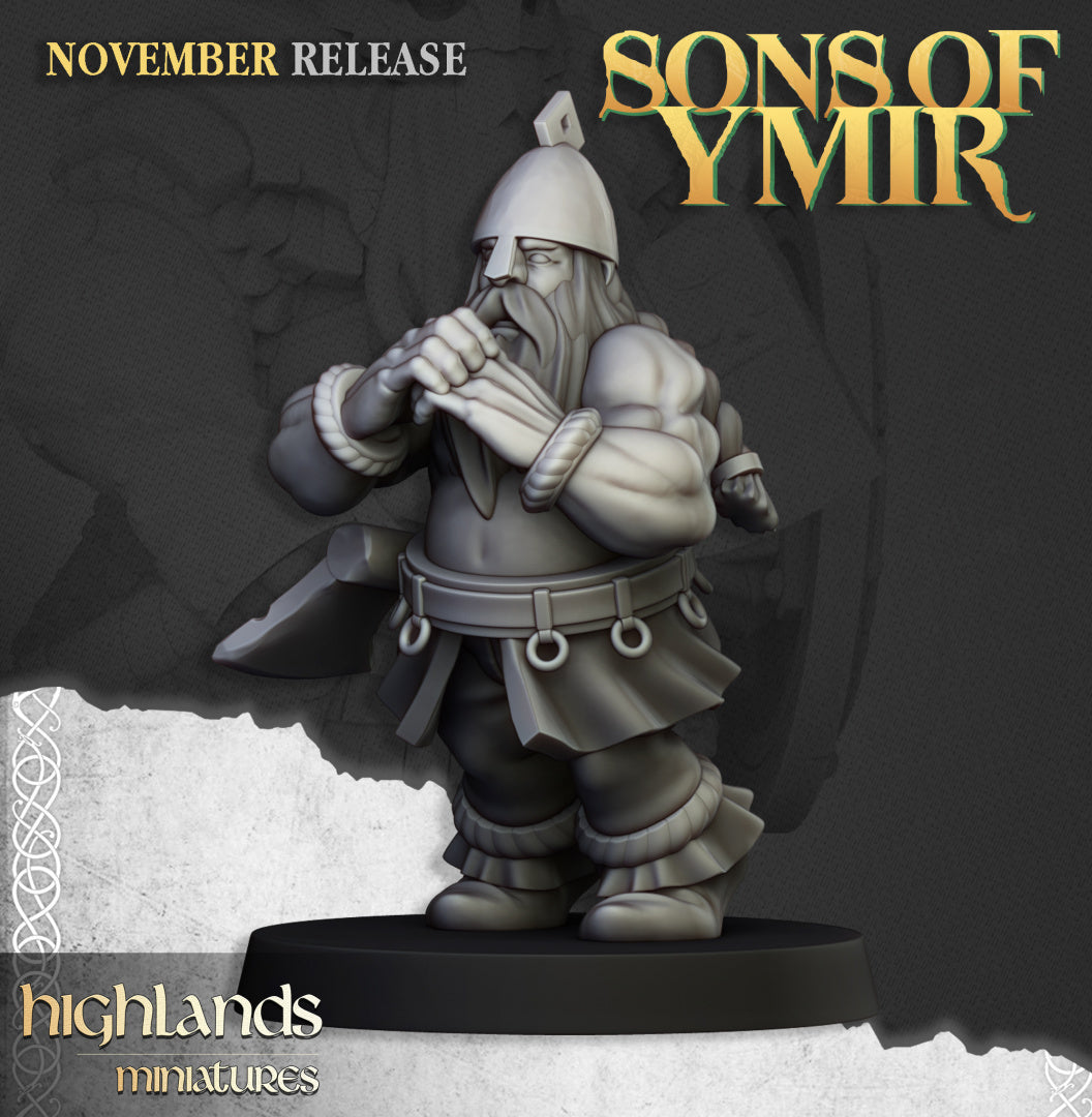 Dwarf Artillery Flamethrower - Highlands Miniatures
