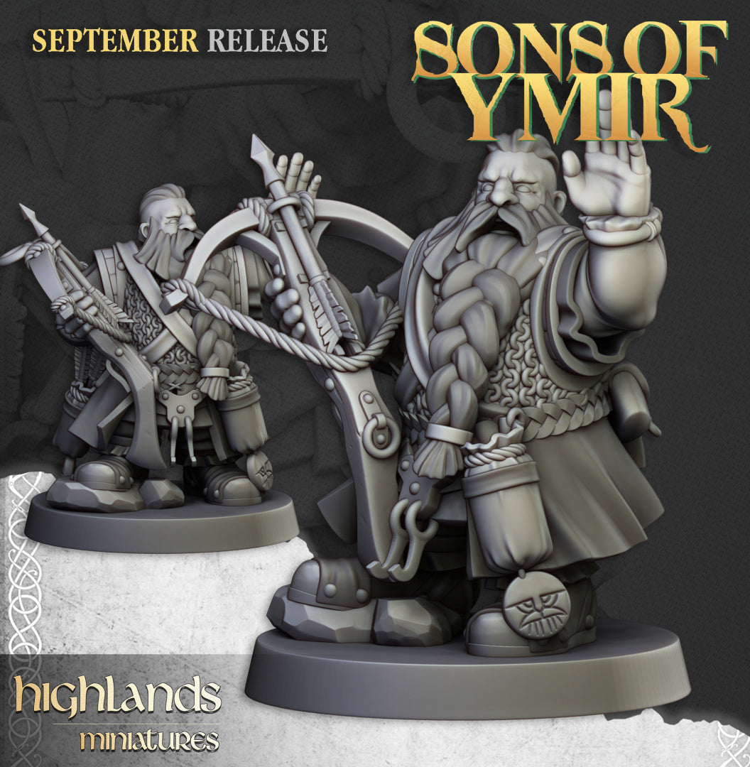 Dwarf Crossbowmen Unit 10x - Highlands Miniatures
