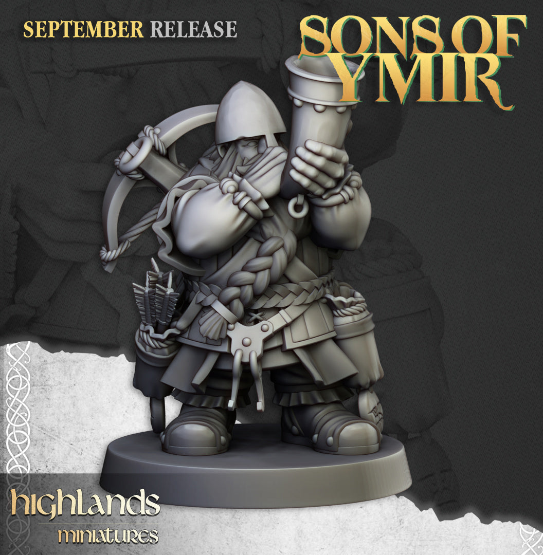 Dwarf Crossbowmen Unit 10x - Highlands Miniatures