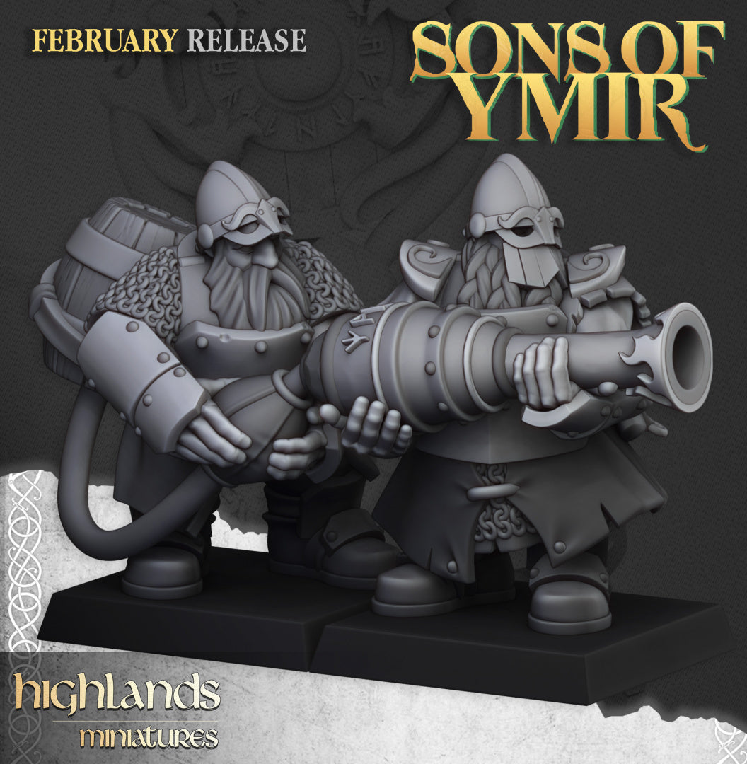 Dwarf Firespitters 10x - Highlands Miniatures