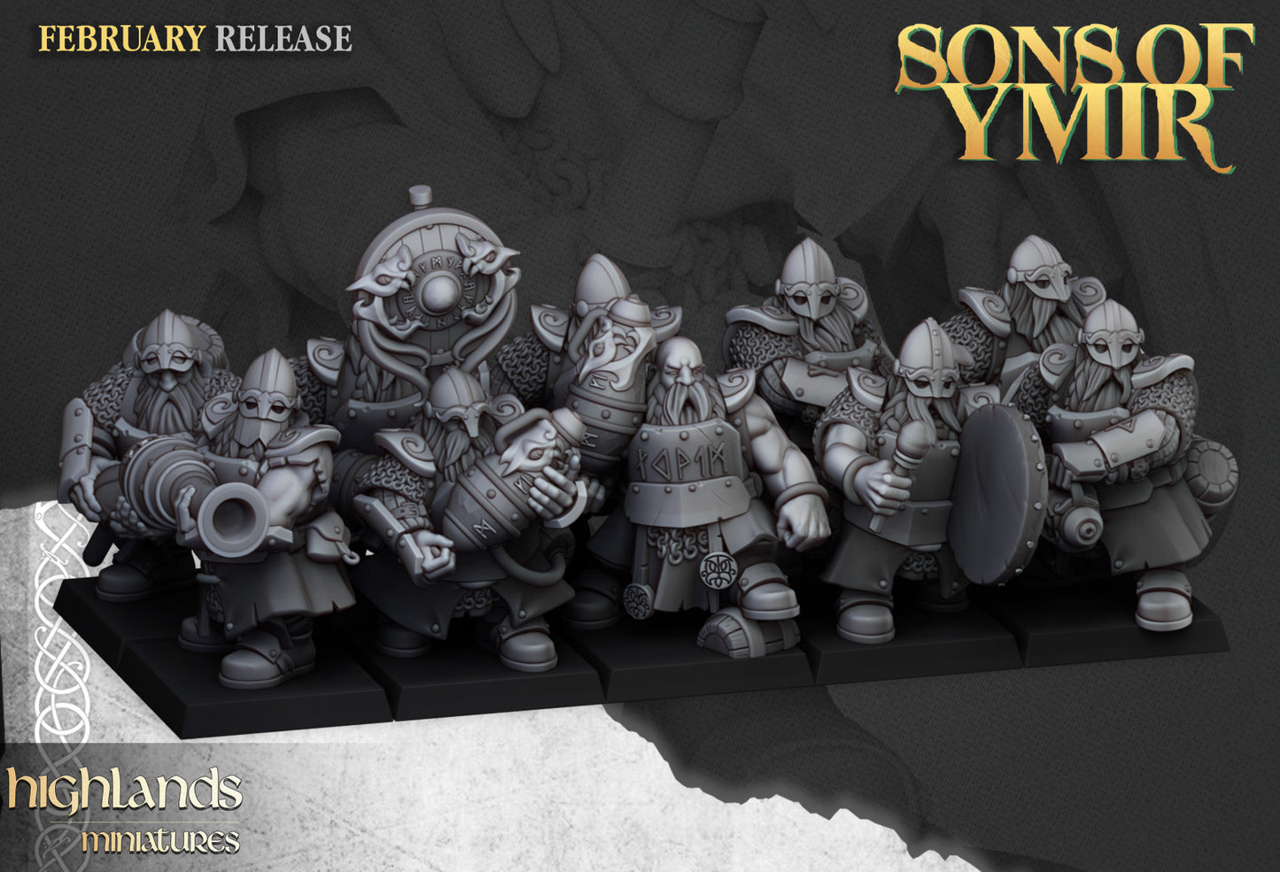 Dwarf Firespitters 10x - Highlands Miniatures