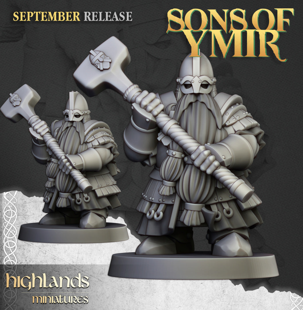 Dwarf Kingsguard unit 20x - Highlands Miniatures