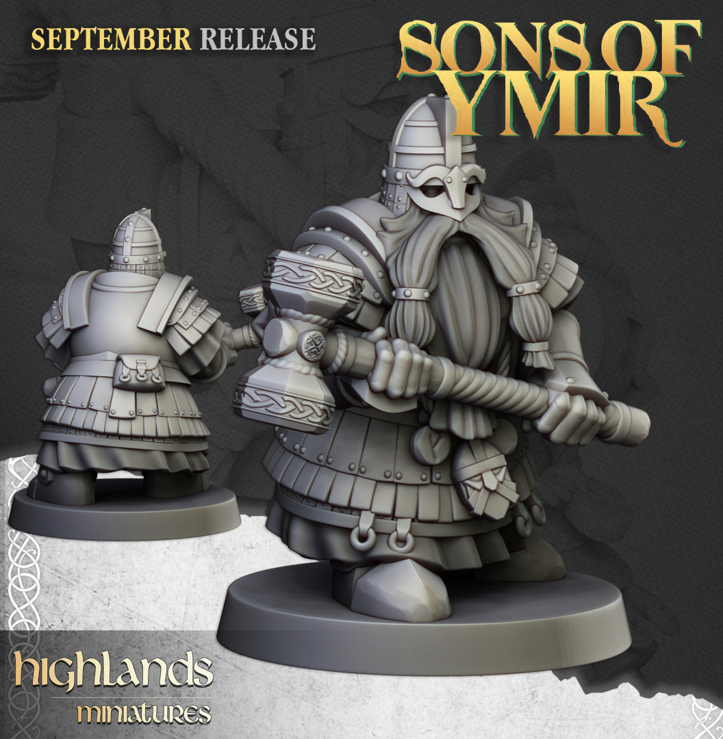 Dwarf Kingsguard unit 20x - Highlands Miniatures