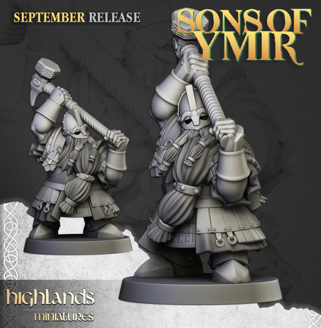 Dwarf Kingsguard unit 20x - Highlands Miniatures