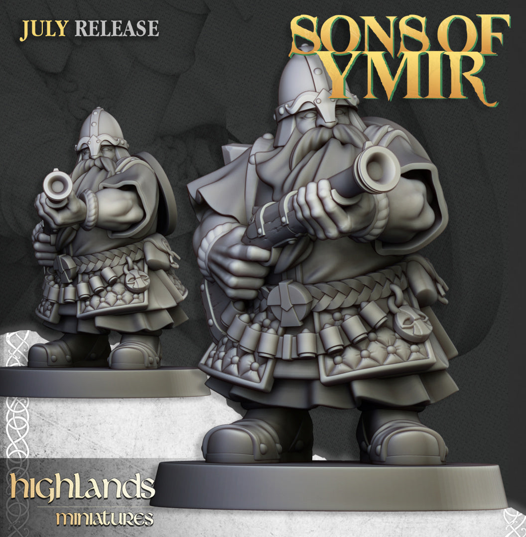 Dwarfs Marksmen Unit 10x - Highlands Miniatures