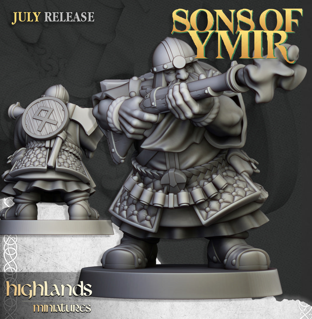 Dwarfs Marksmen Unit 10x - Highlands Miniatures