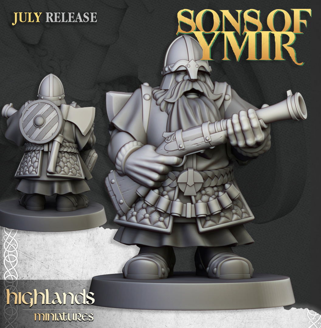 Dwarfs Marksmen Unit 10x - Highlands Miniatures