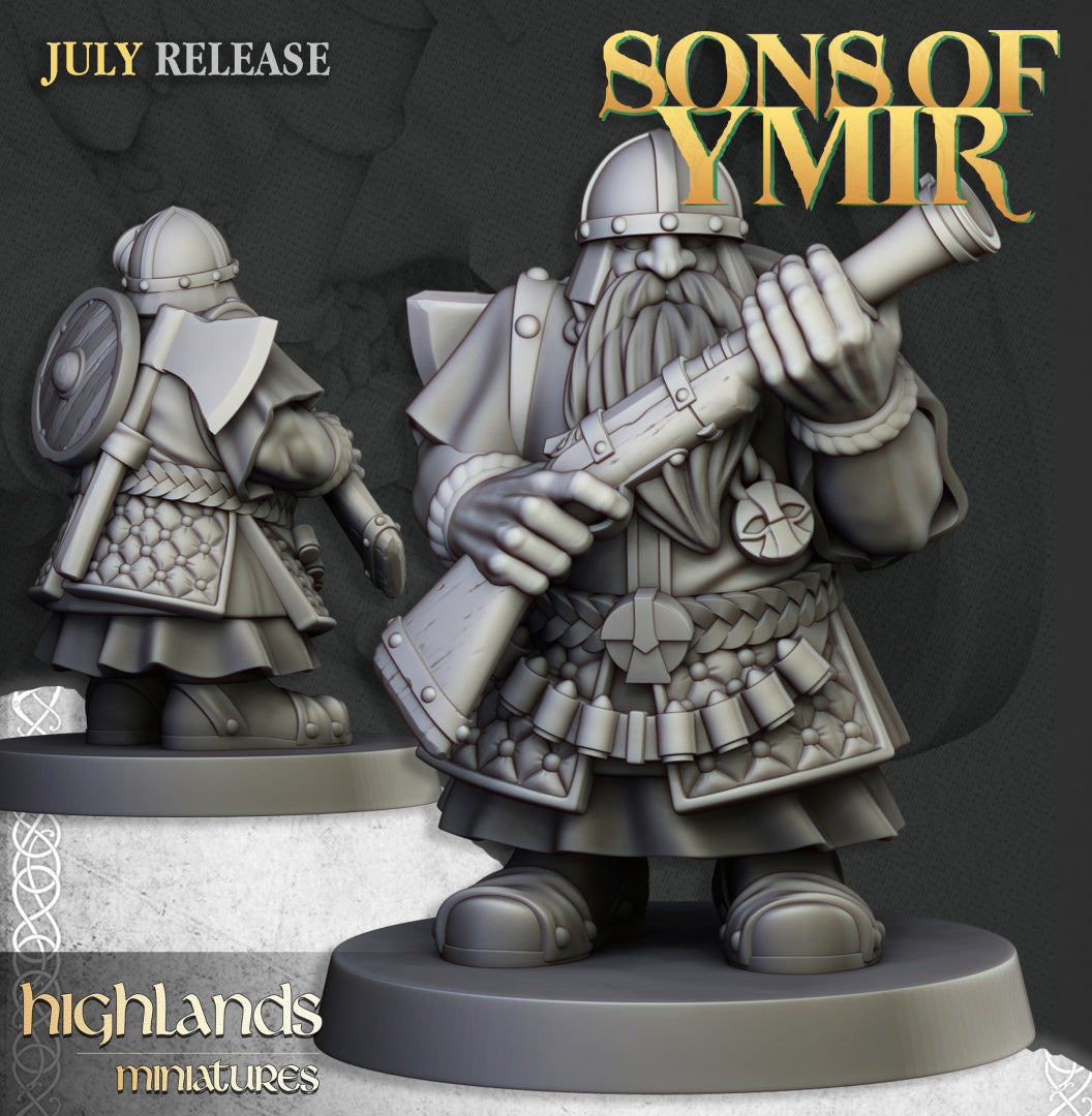 Dwarfs Marksmen Unit 10x - Highlands Miniatures