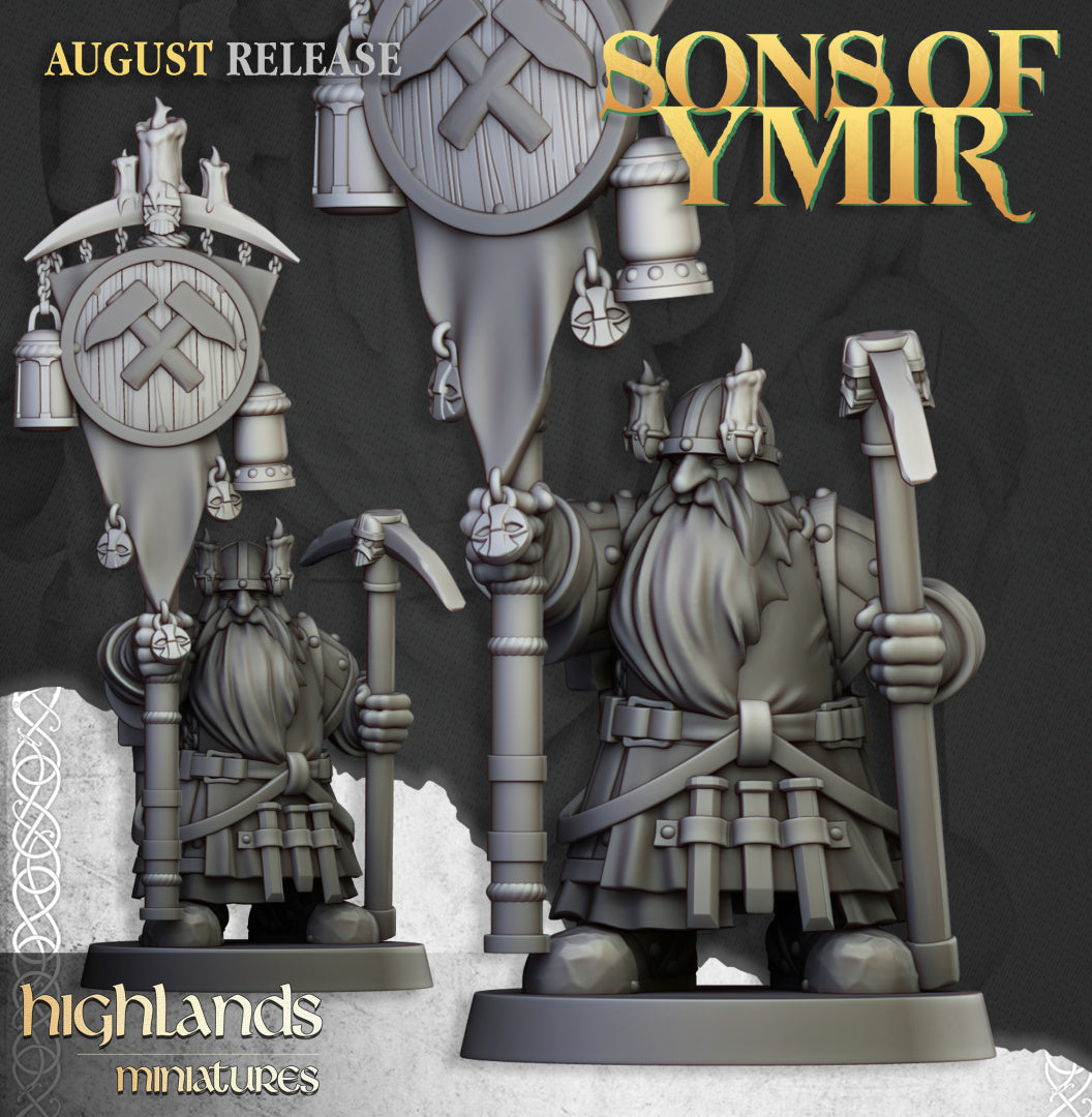 Dwarfs Miners Unit 12x - Highlands Miniatures