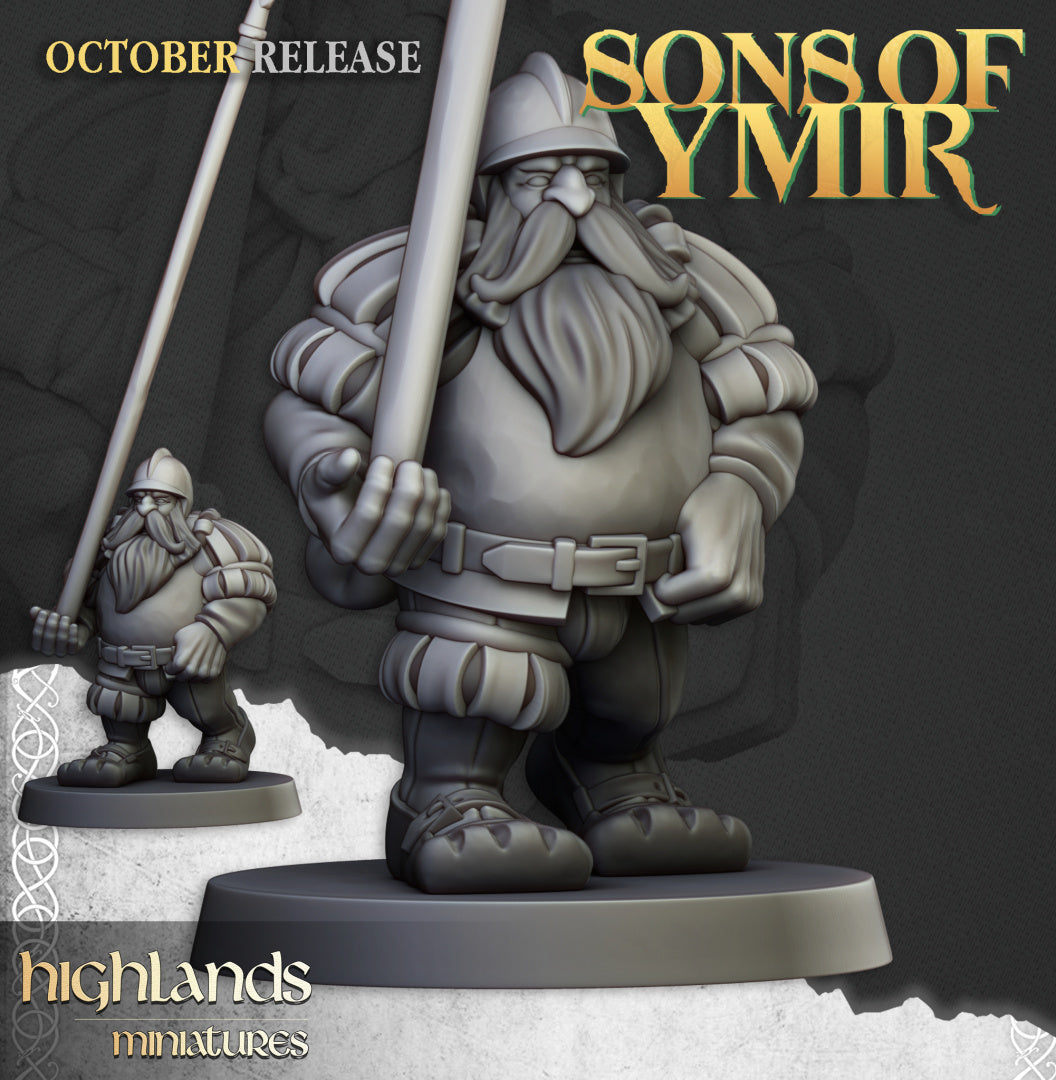 Dwarf Pikemen Unit 20x - Highlands Miniatures
