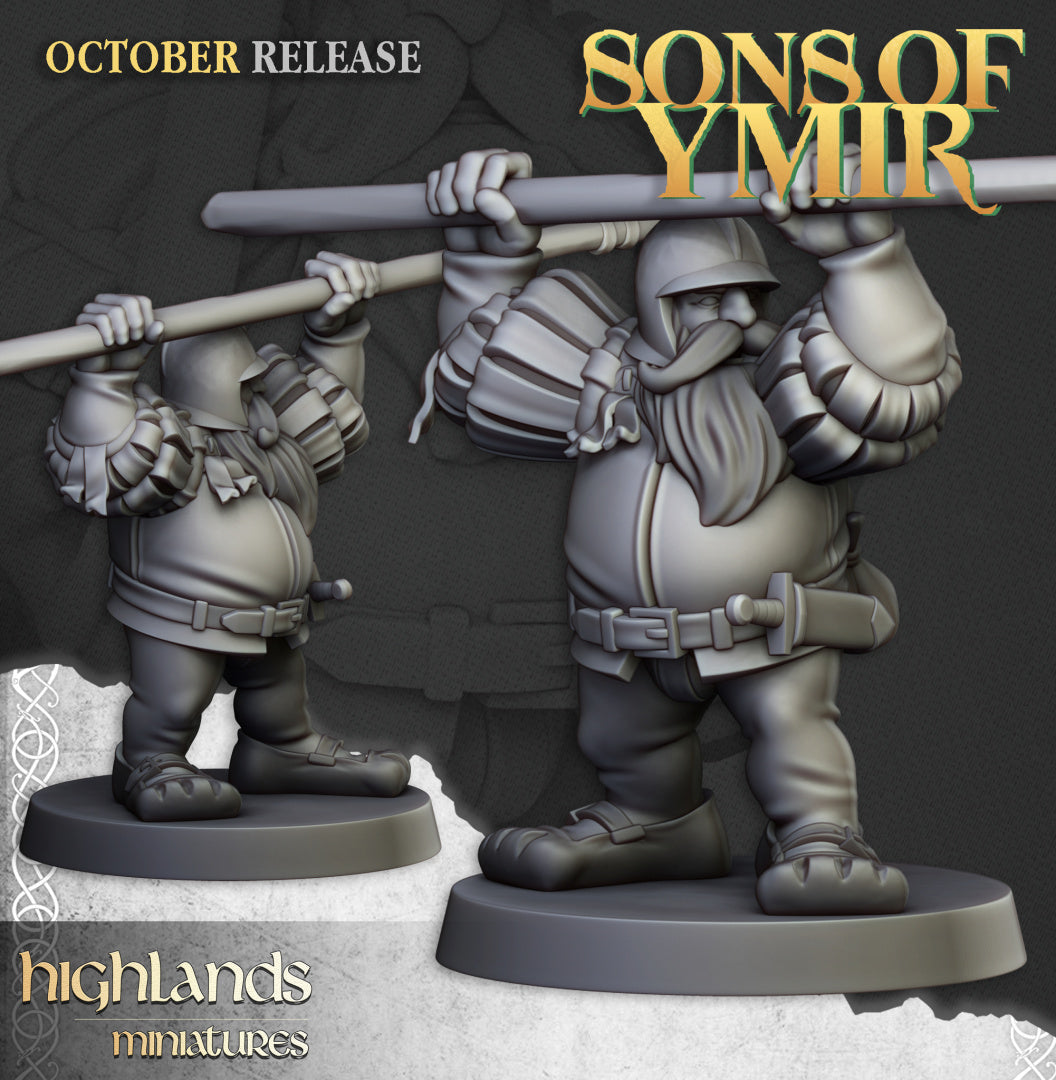 Dwarf Pikemen Unit 20x - Highlands Miniatures