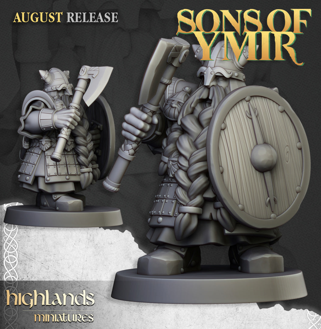 Dwarf Veterans Unit 20x - Highlands Miniatures