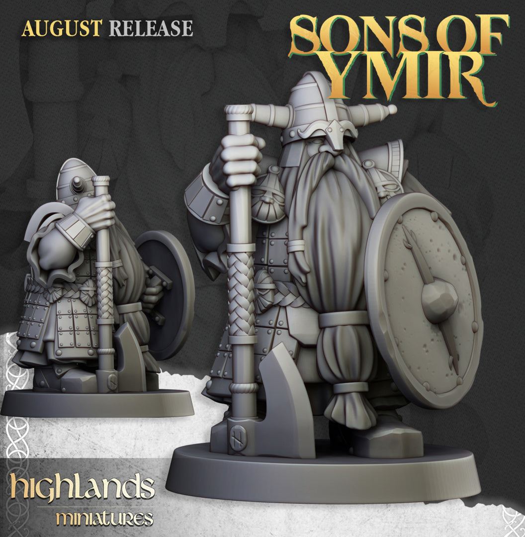 Dwarf Veterans Unit 20x - Highlands Miniatures