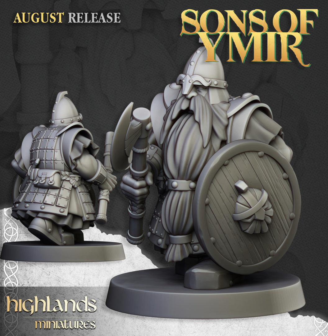 Dwarf Veterans Unit 20x - Highlands Miniatures