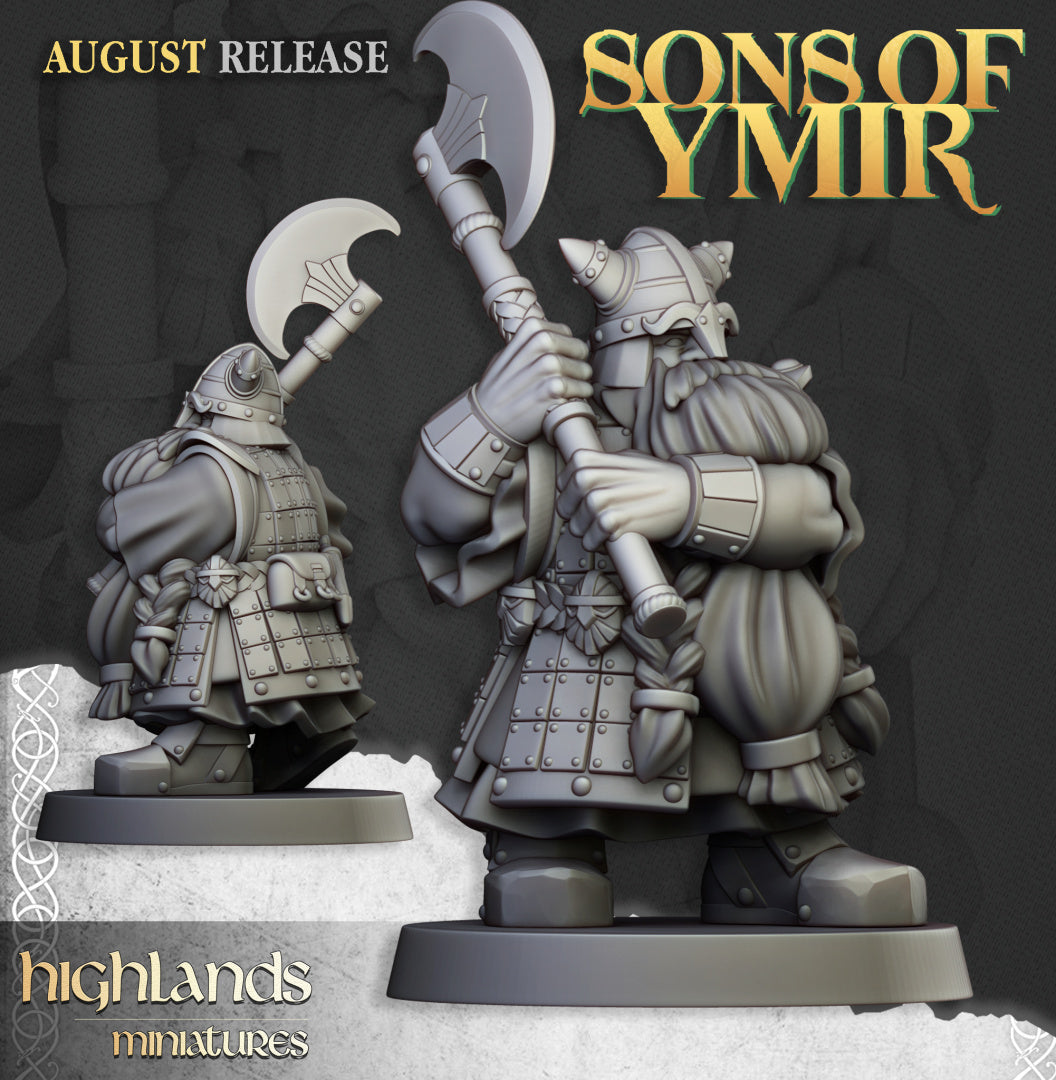 Dwarf Veterans Unit 20x - Highlands Miniatures