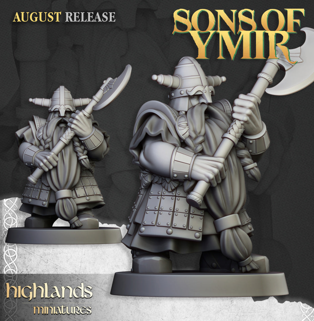 Dwarf Veterans Unit 20x - Highlands Miniatures