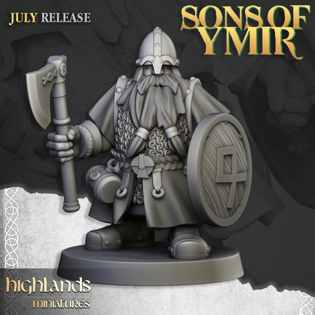 Dwarfs Warriors Unit 20x - Highlands Miniatures