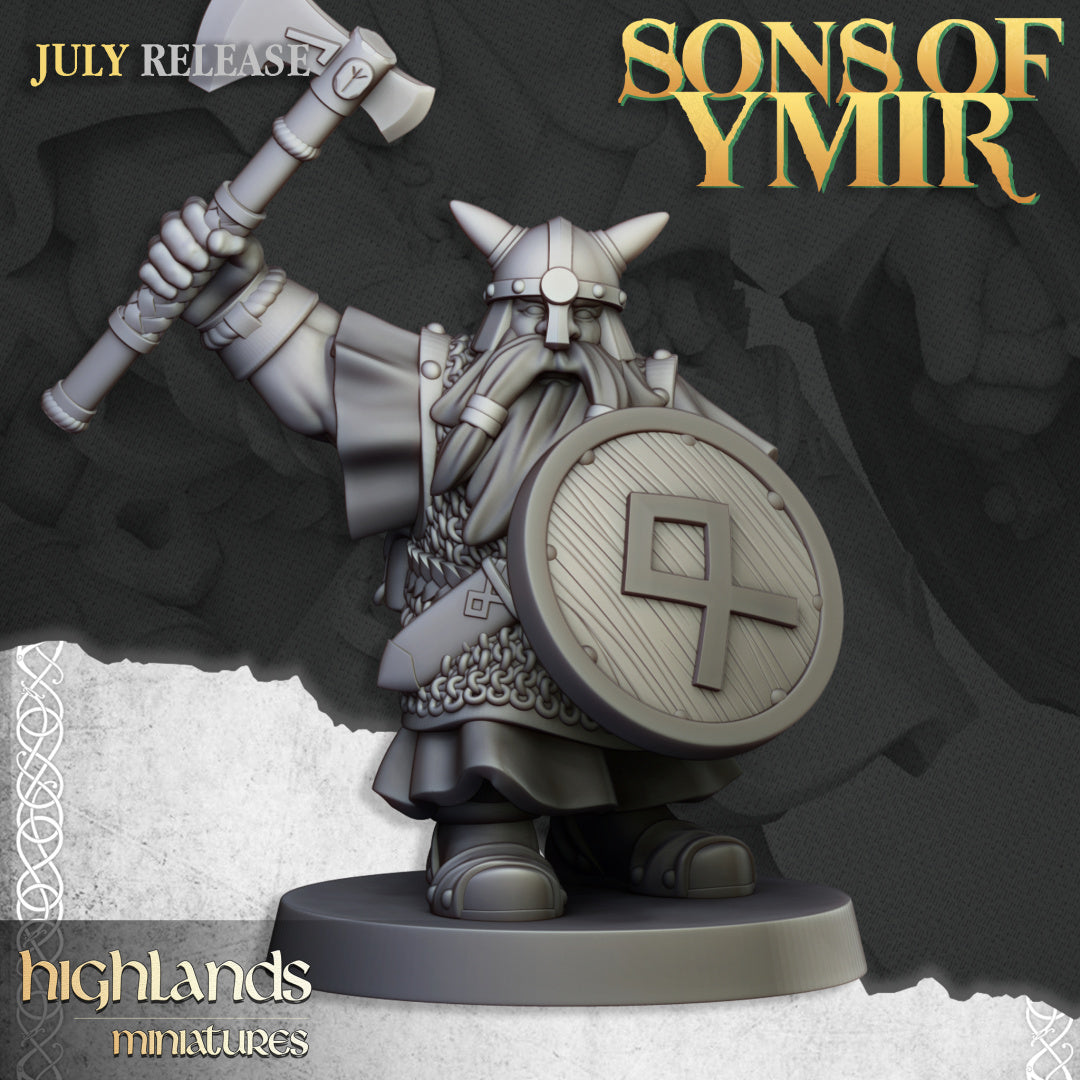 Dwarfs Warriors Unit 20x - Highlands Miniatures