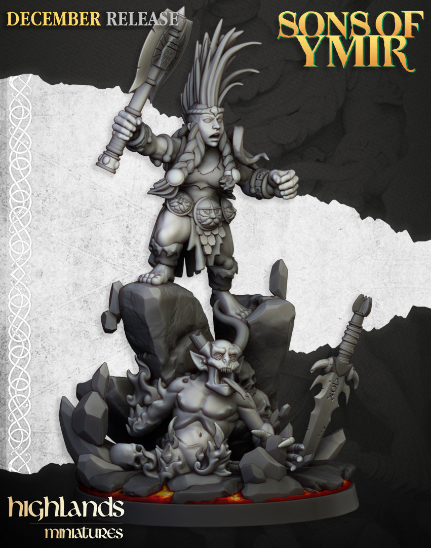 Dwarf Deamonseeker Female - Highlands Miniatures