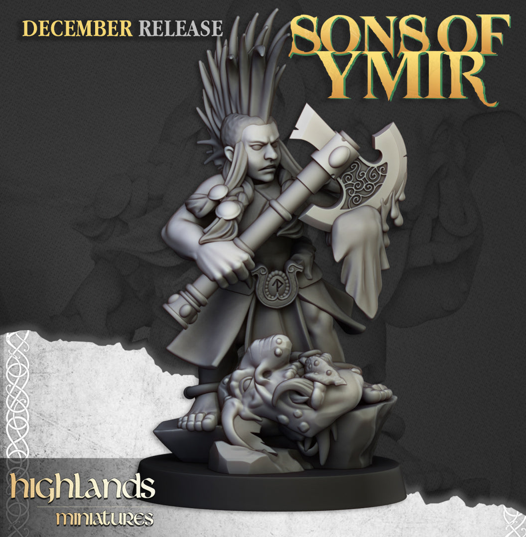 Dwarf Trollseeker Female - Highlands Miniatures