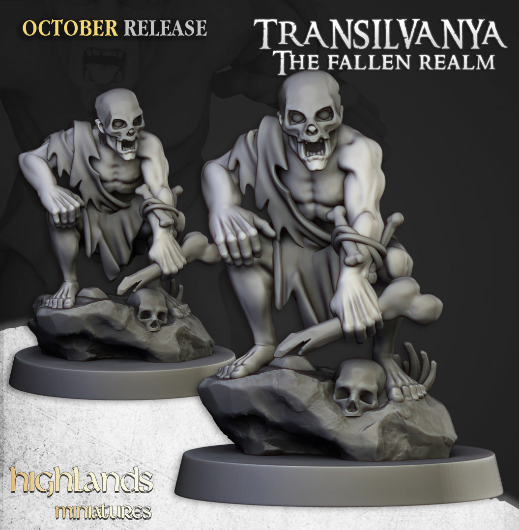 Transilvanya Ghouls Unit 20x - Highlands Miniatures
