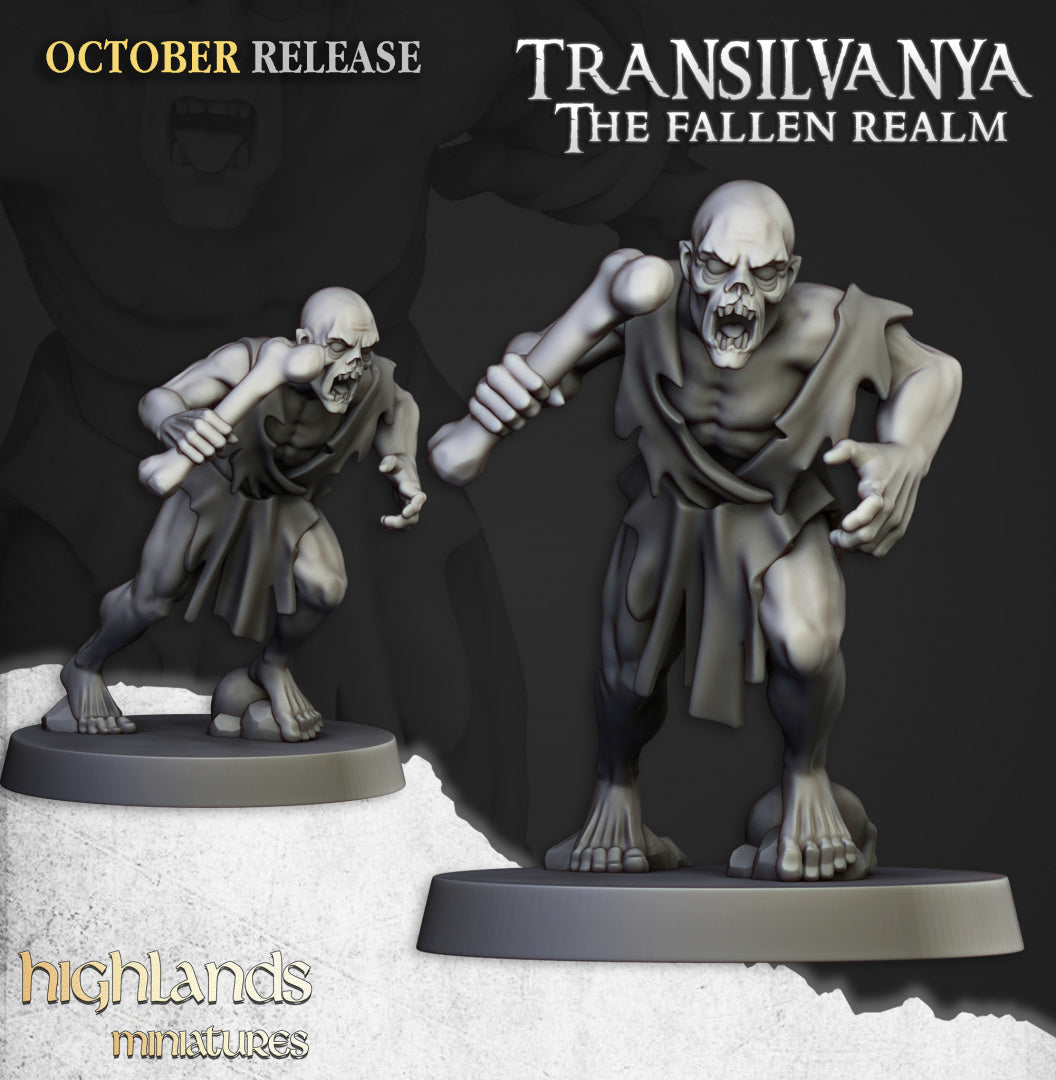 Transilvanya Ghouls Unit 20x - Highlands Miniatures