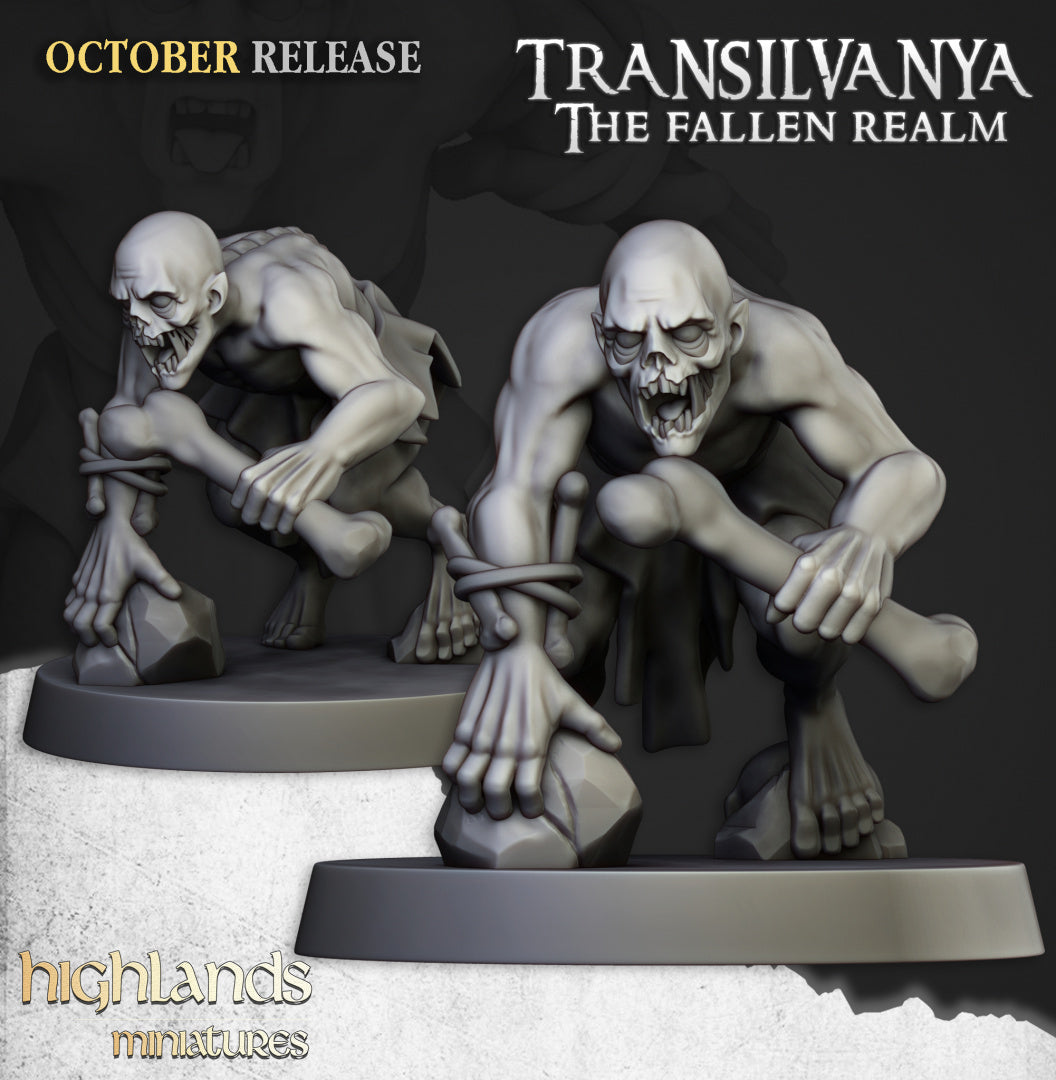Transilvanya Ghouls Unit 20x - Highlands Miniatures