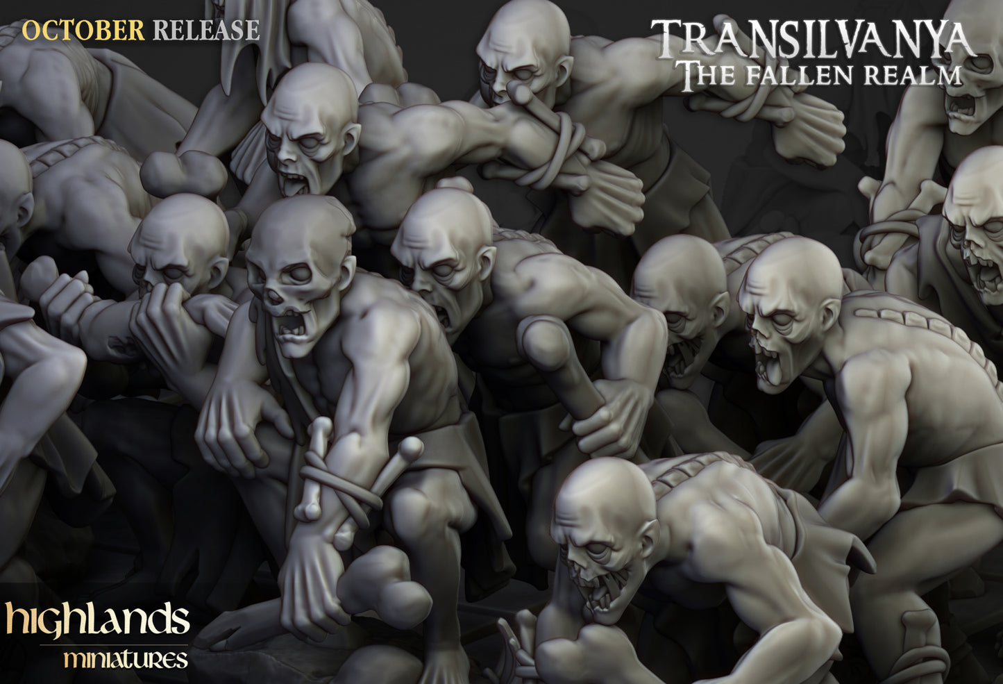 Transilvanya Ghouls Unit 20x - Highlands Miniatures