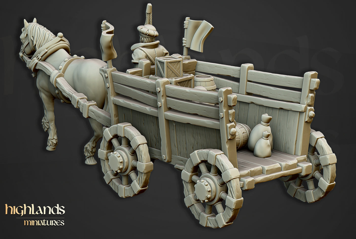 Sunland The Gold Wagon - Highlands Miniatures