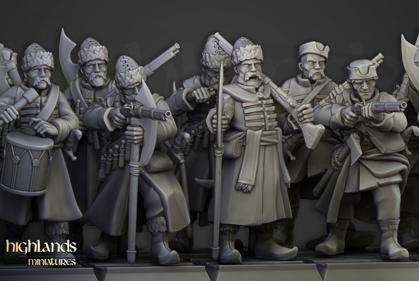 Volhynia Harbor Streltsy 10x - Highlands Miniatures