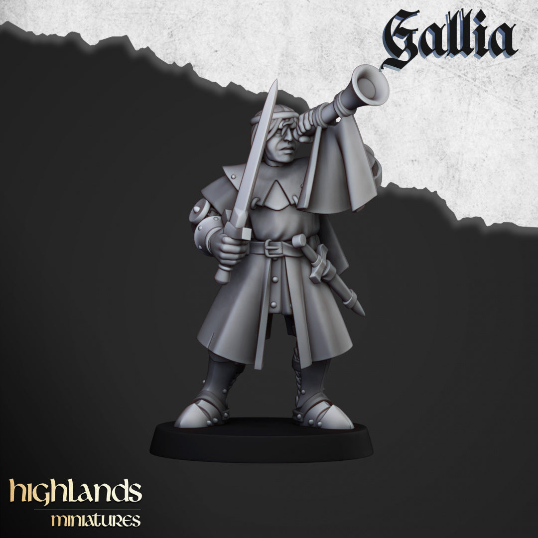 Knights of Gallia on Foot 20x - Highlands Miniatures