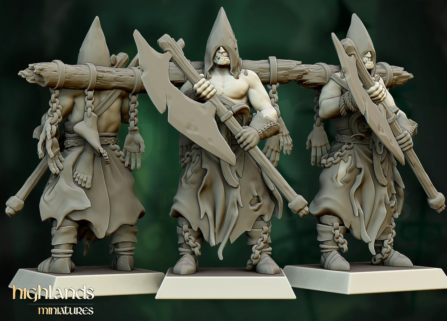 Transilvanya Zombie Command Group 3x - Highlands Miniatures