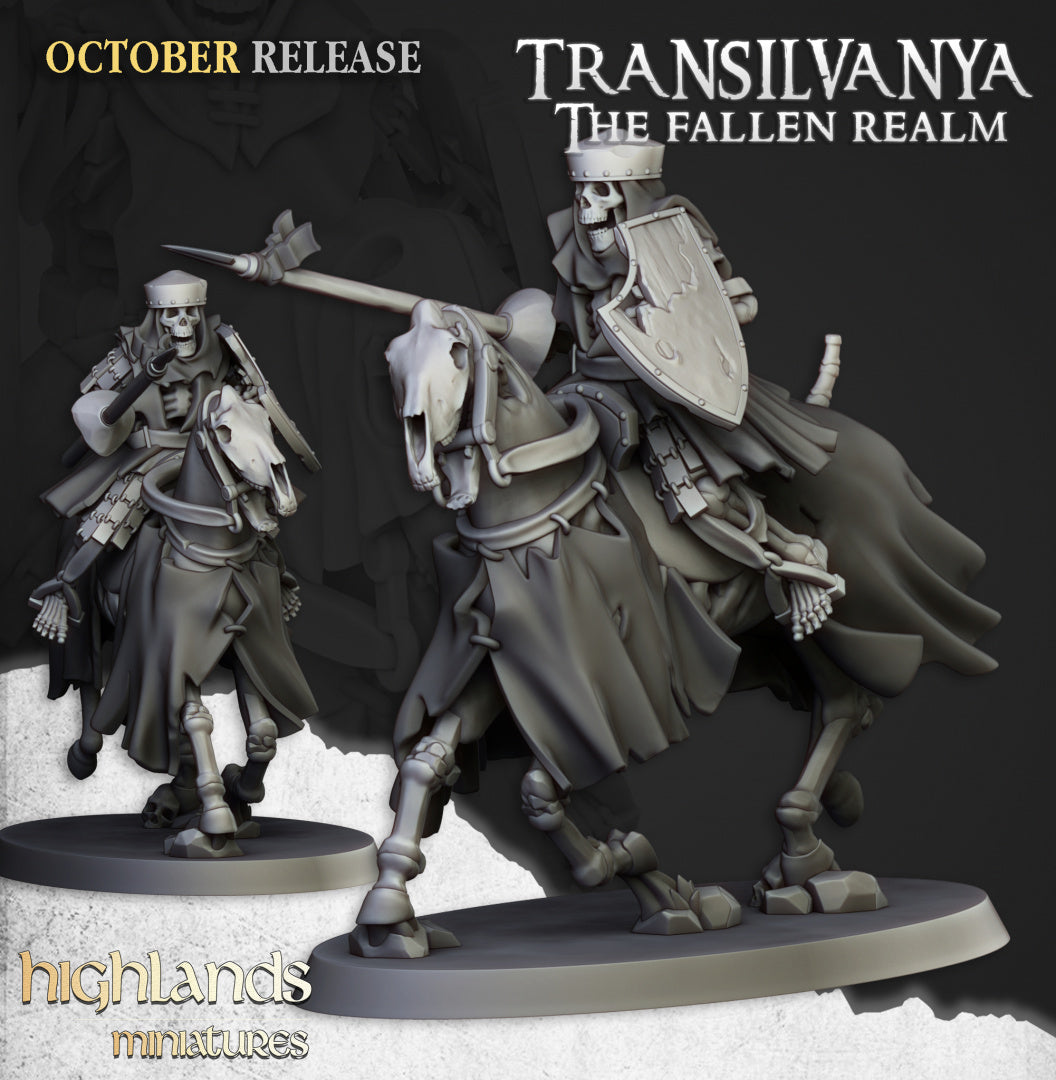 Transilvanya Mounted Skeletons 10x - Highlands Miniatures