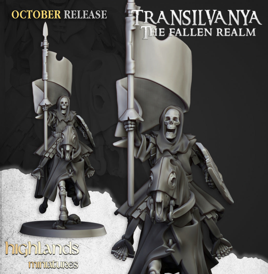 Transilvanya Mounted Skeletons 10x - Highlands Miniatures