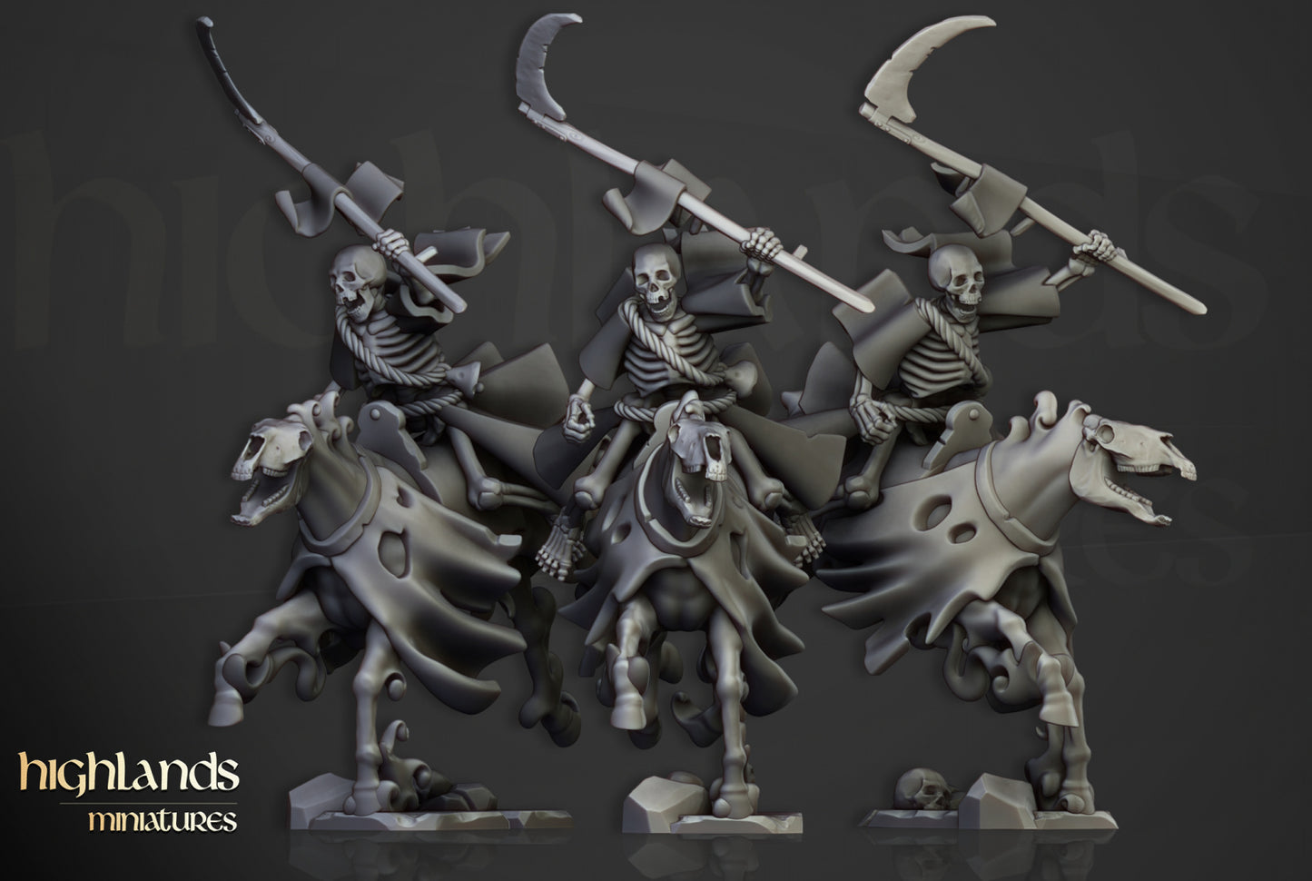 Transilvanya Spectral Cavalry Unit 10x - Highlands Miniatures