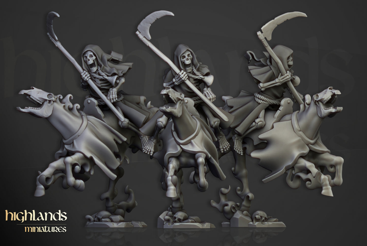 Transilvanya Spectral Cavalry Unit 10x - Highlands Miniatures