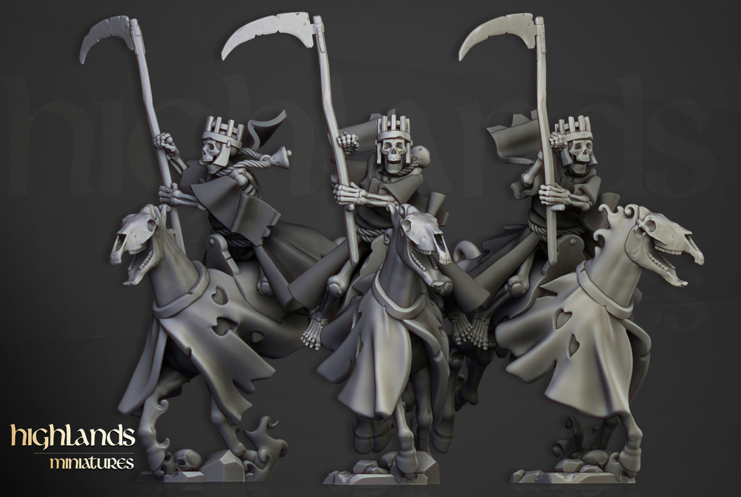 Transilvanya Spectral Cavalry Unit 10x - Highlands Miniatures