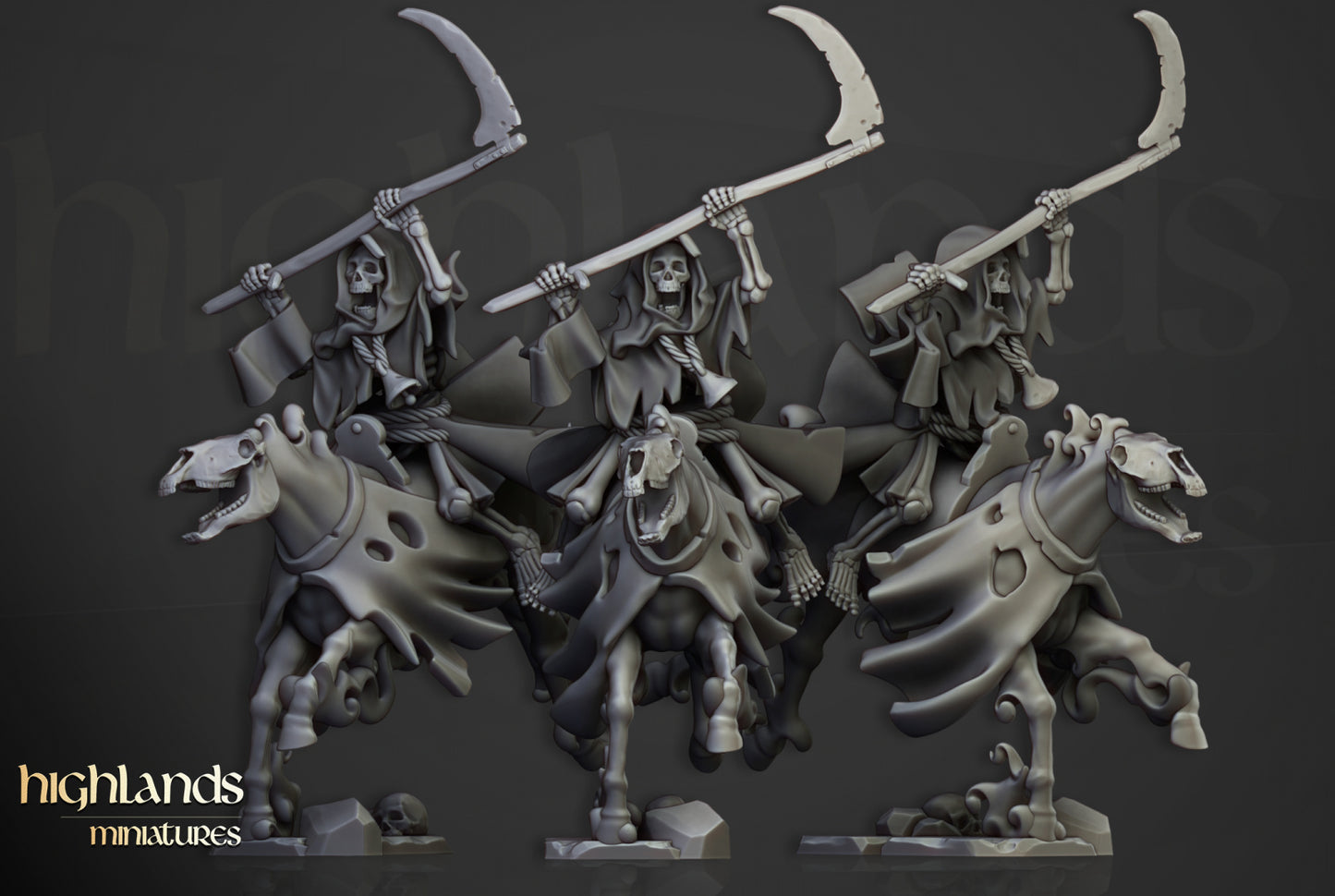 Transilvanya Spectral Cavalry Unit 10x - Highlands Miniatures