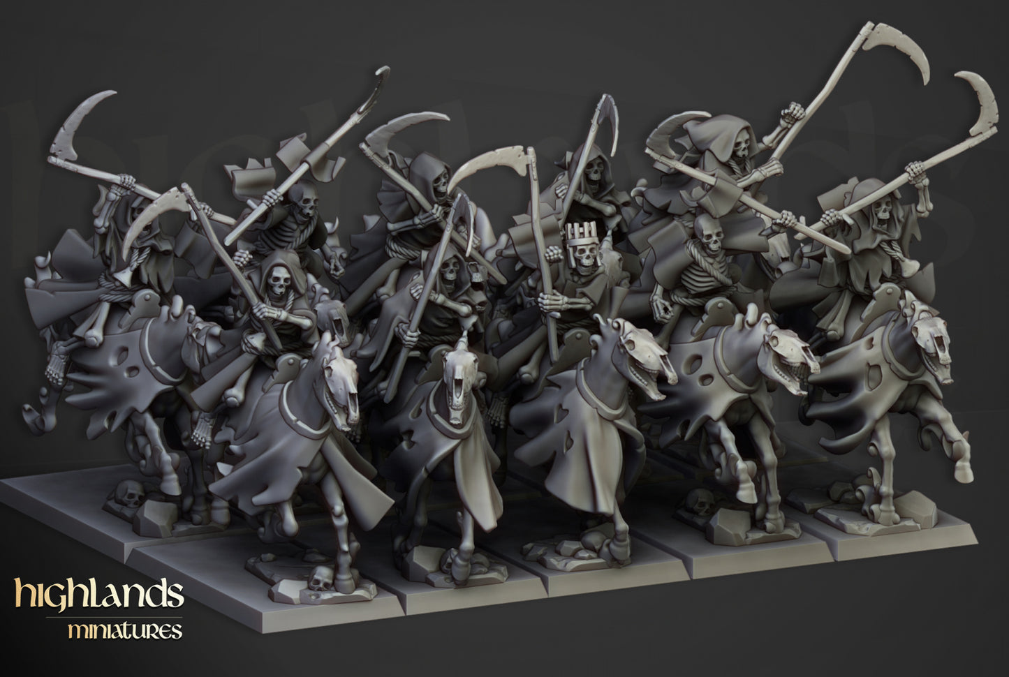 Transilvanya Spectral Cavalry Unit 10x - Highlands Miniatures
