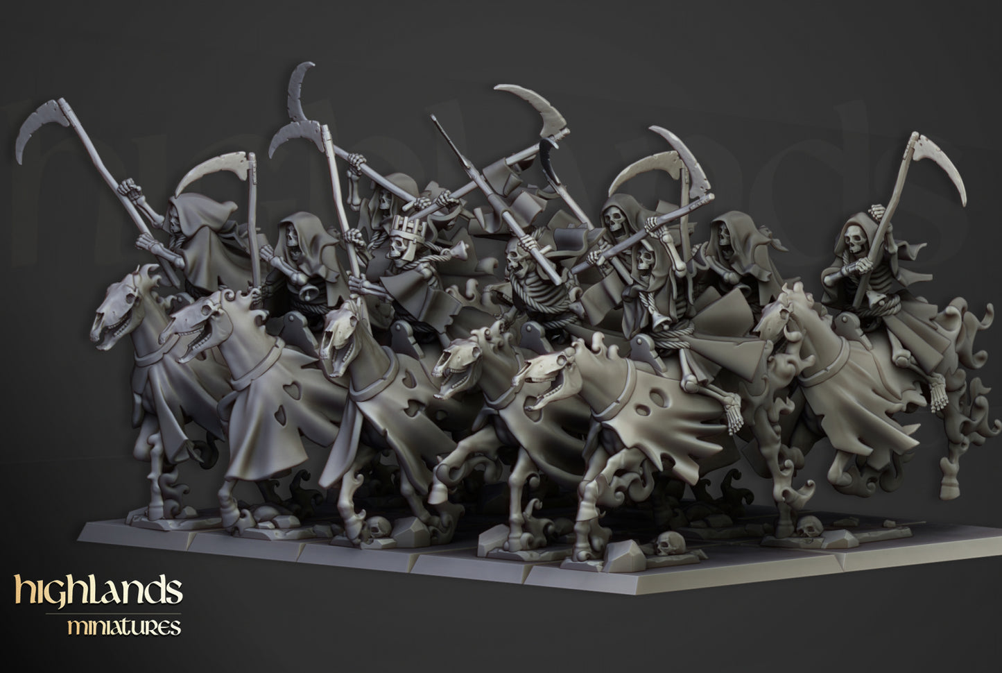 Transilvanya Spectral Cavalry Unit 10x - Highlands Miniatures