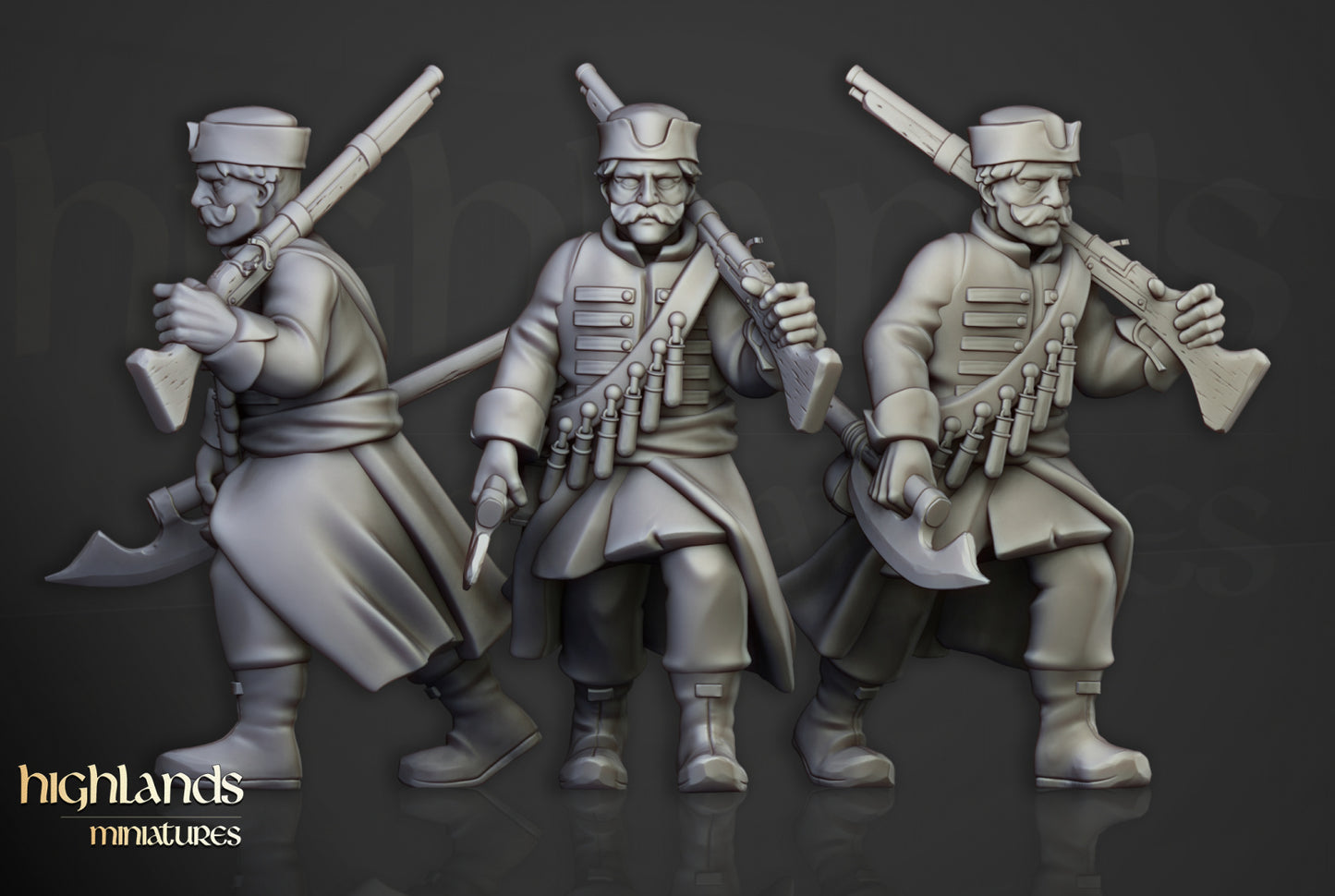 Volhynia Harbor Streltsy 10x - Highlands Miniatures
