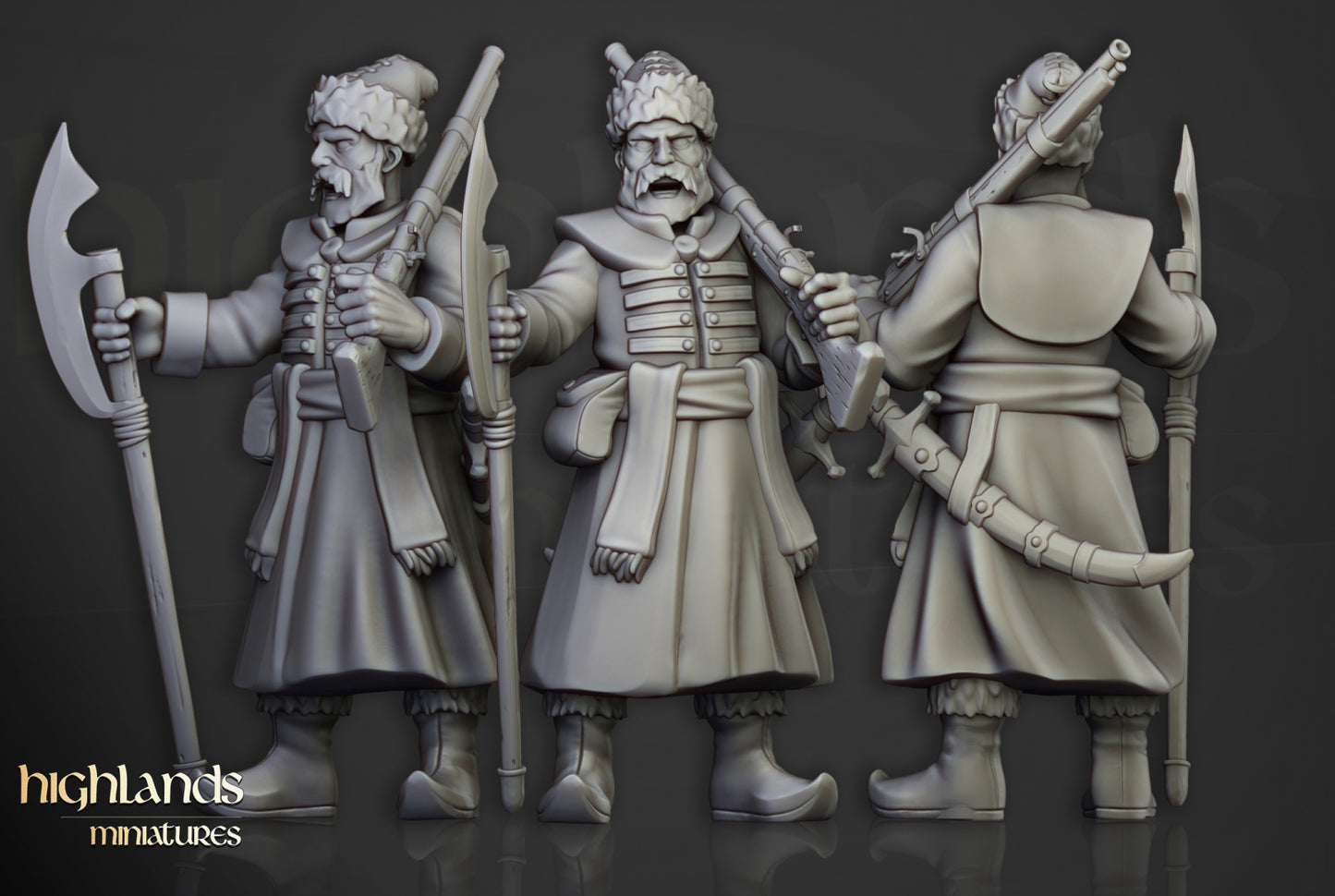 Volhynia Harbor Streltsy 10x - Highlands Miniatures
