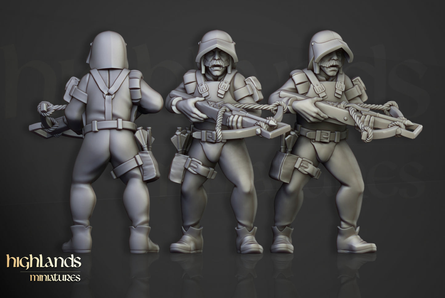 Sunland Crossbowmen Militia 10x - Highlands Miniatures