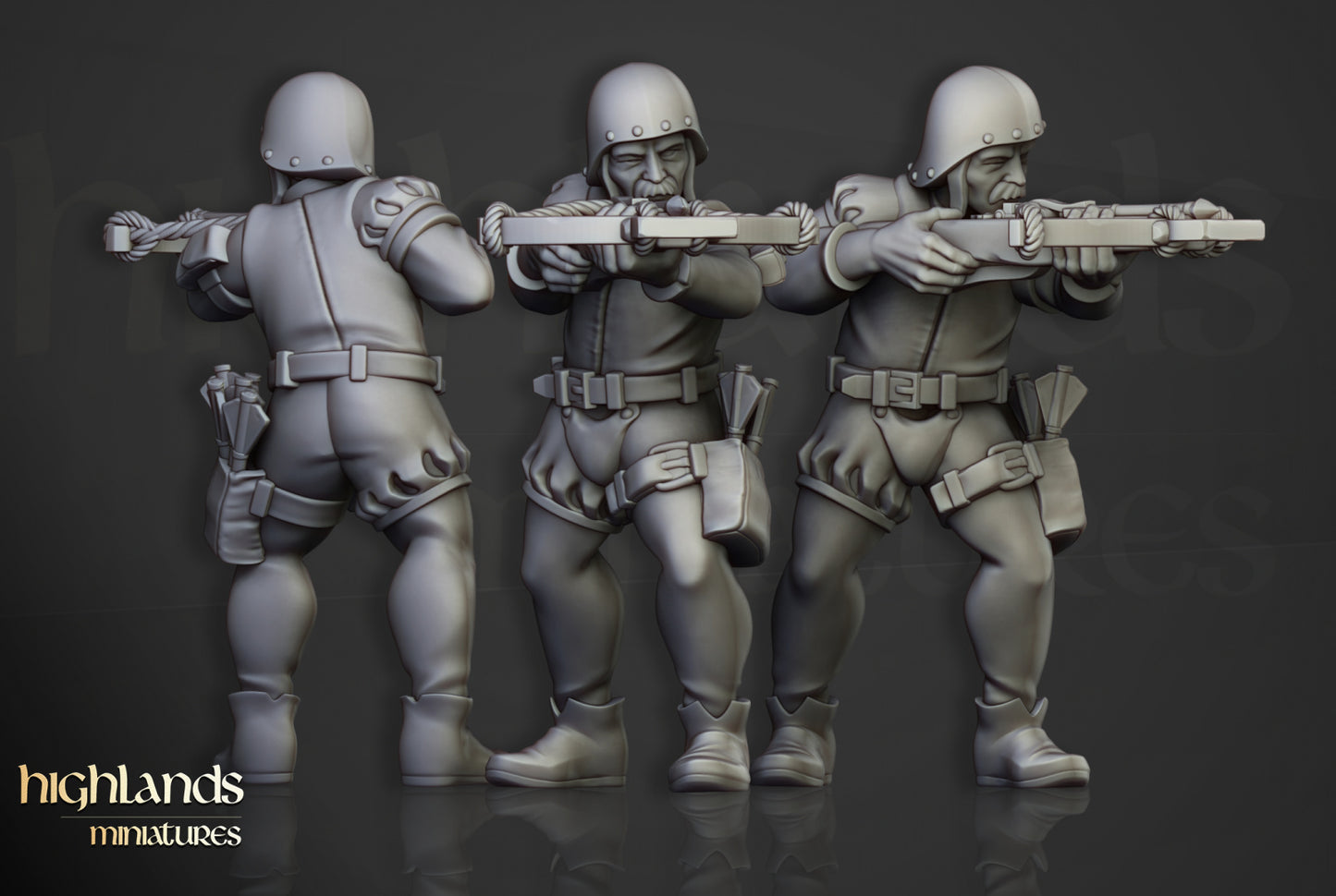 Sunland Crossbowmen Militia 10x - Highlands Miniatures
