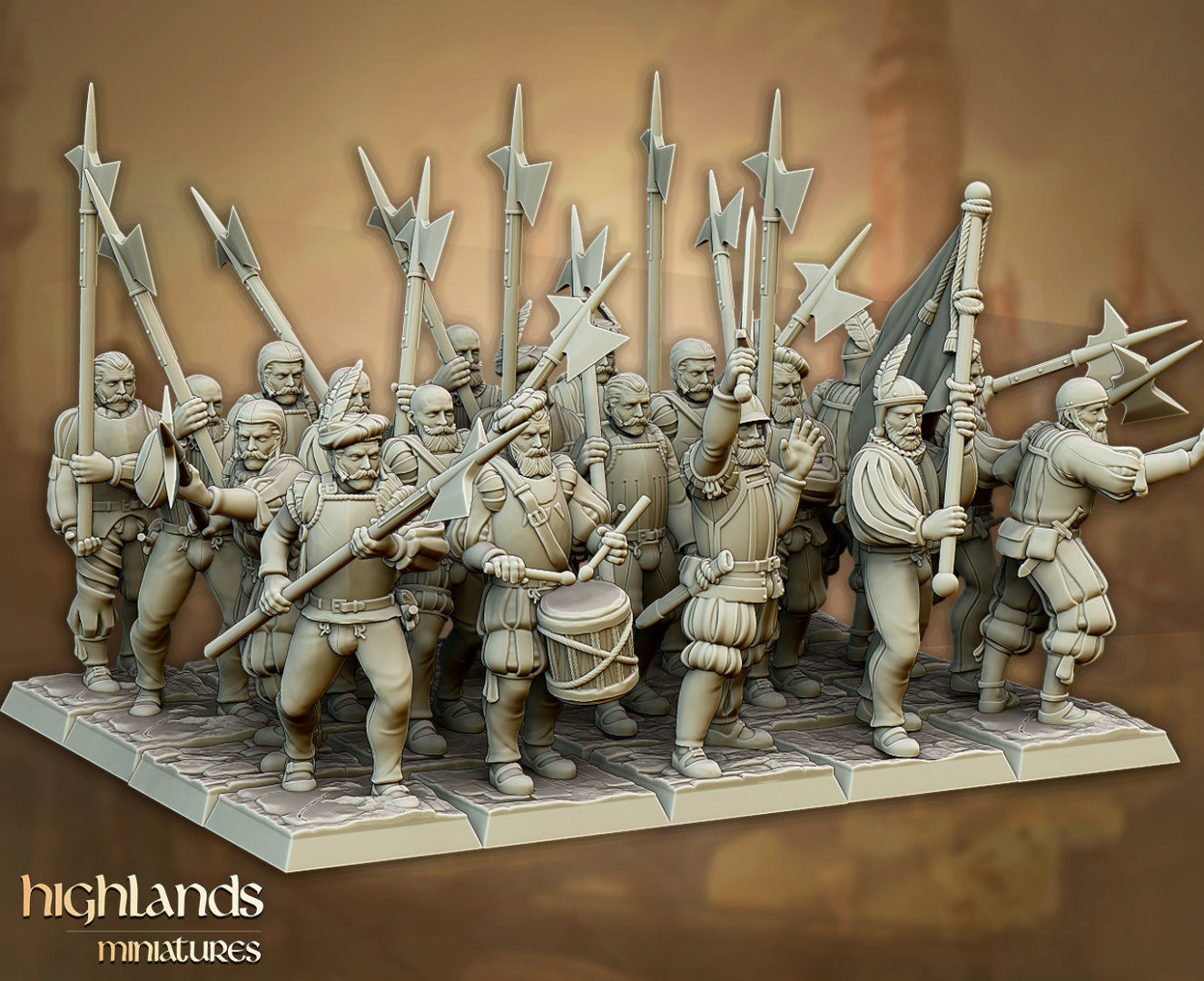 Sunland Imperial Troops 20x - Highlands Miniatures