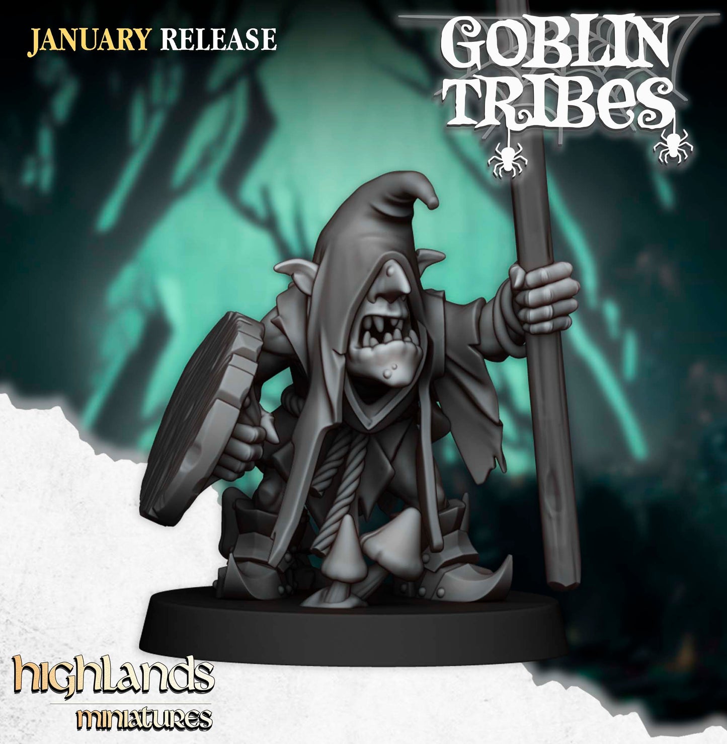 Swamp Goblin with Pikes 20x - Highlands Miniatures