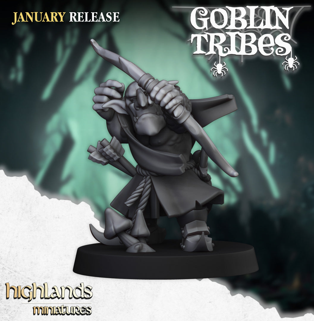 Swamp Goblin with Bows 20x - Highlands Miniatures