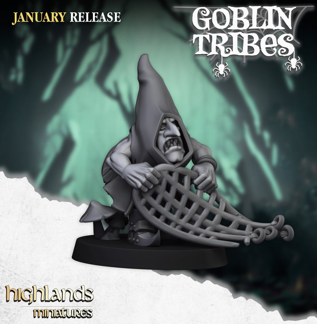 Swamp Goblin with Hand Weapons 7x - Highlands Miniatures