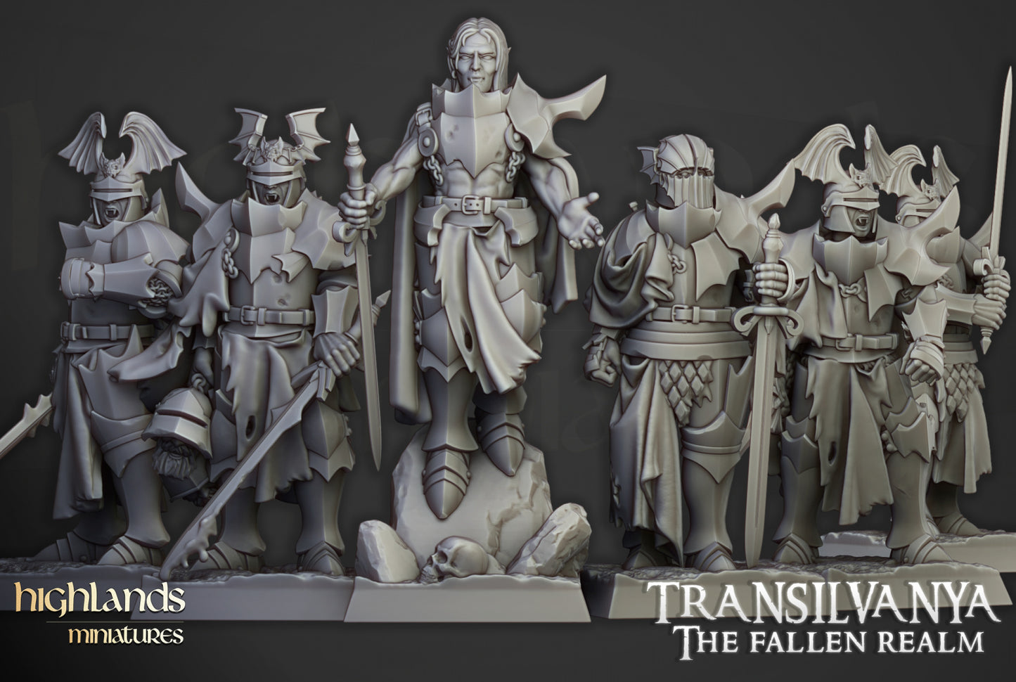 Transilvanya Vampire Neophytes 8x - Highlands Miniatures