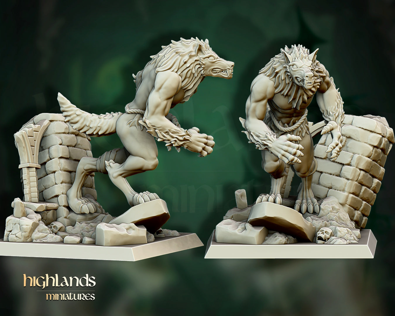 Transilvanya Werewolves Unit 3x - Highlands Miniatures